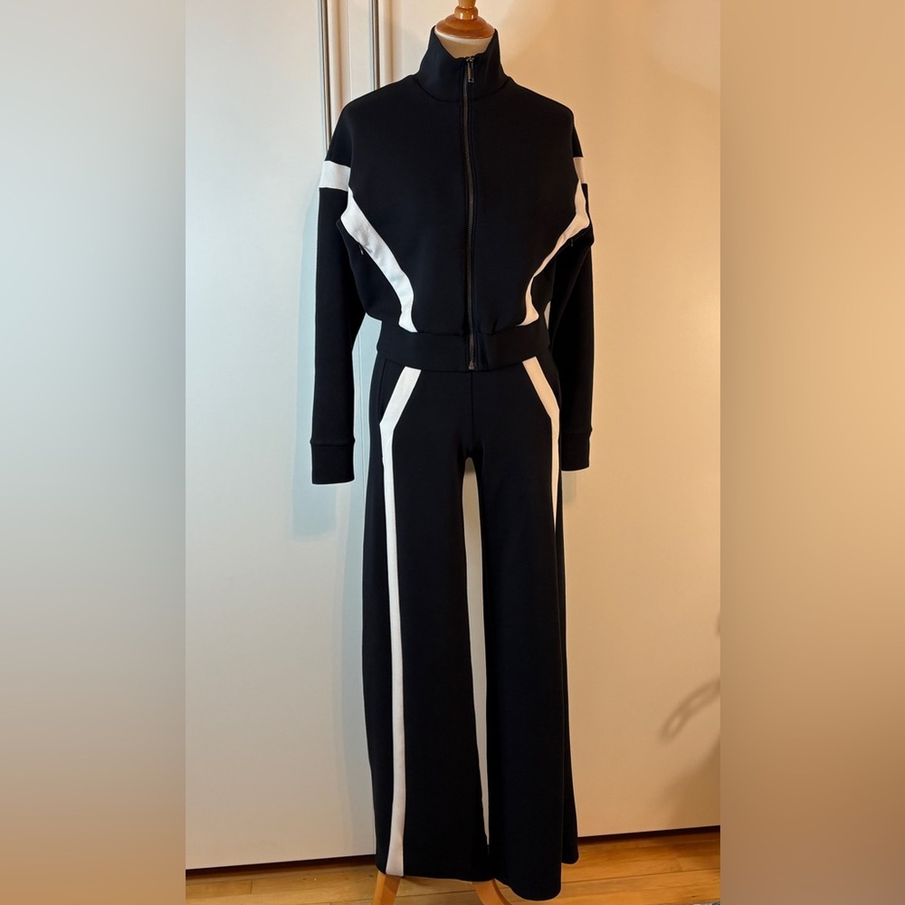 SPANX AirEssentials Black and White Track Suit | XS T